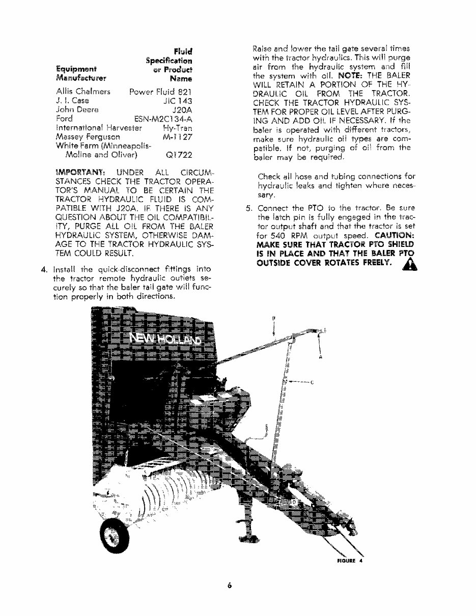 NEW HOLLand 845 ROUND BALER Operators Manual preview img 8