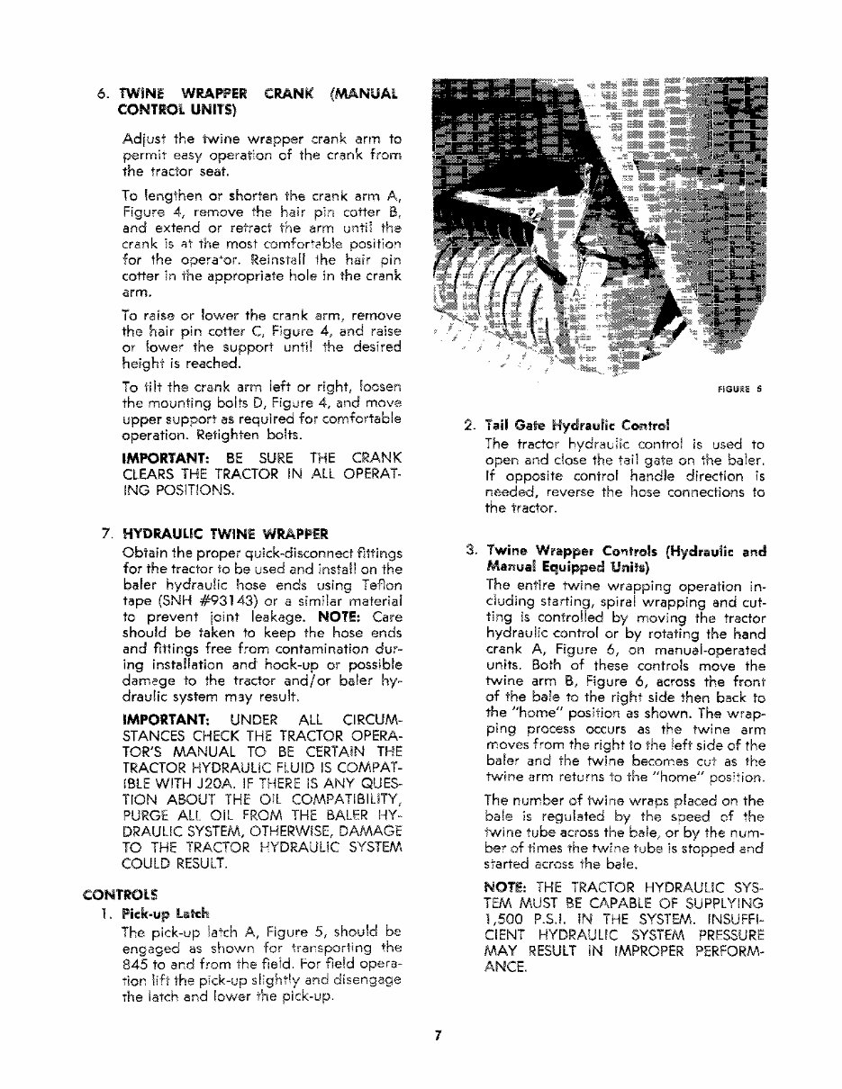 NEW HOLLand 845 ROUND BALER Operators Manual preview img 9