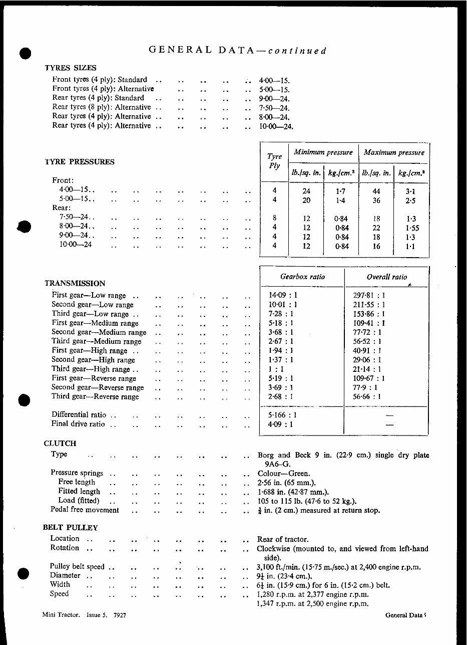 BMC Mini tractor Workshop Service Manual for Repair preview img 6