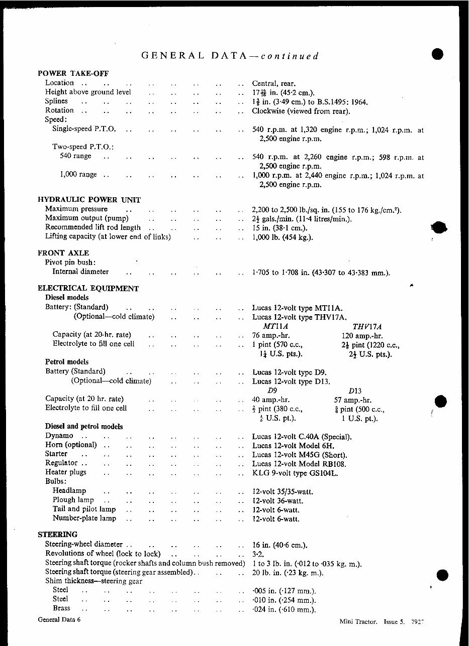 BMC Mini tractor Workshop Service Manual for Repair preview img 7