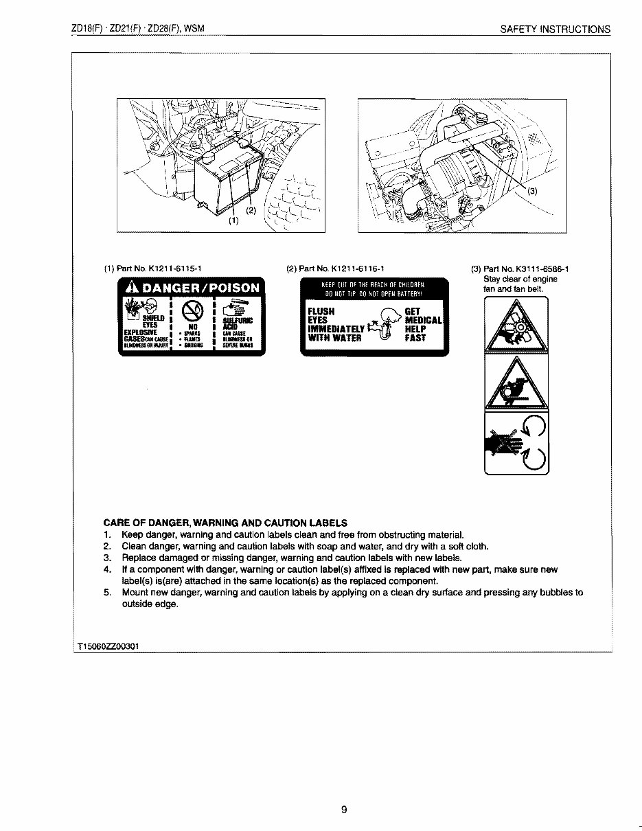 Kubota ZD28 Zero Turn Mower Workshop Service Manual preview img 9