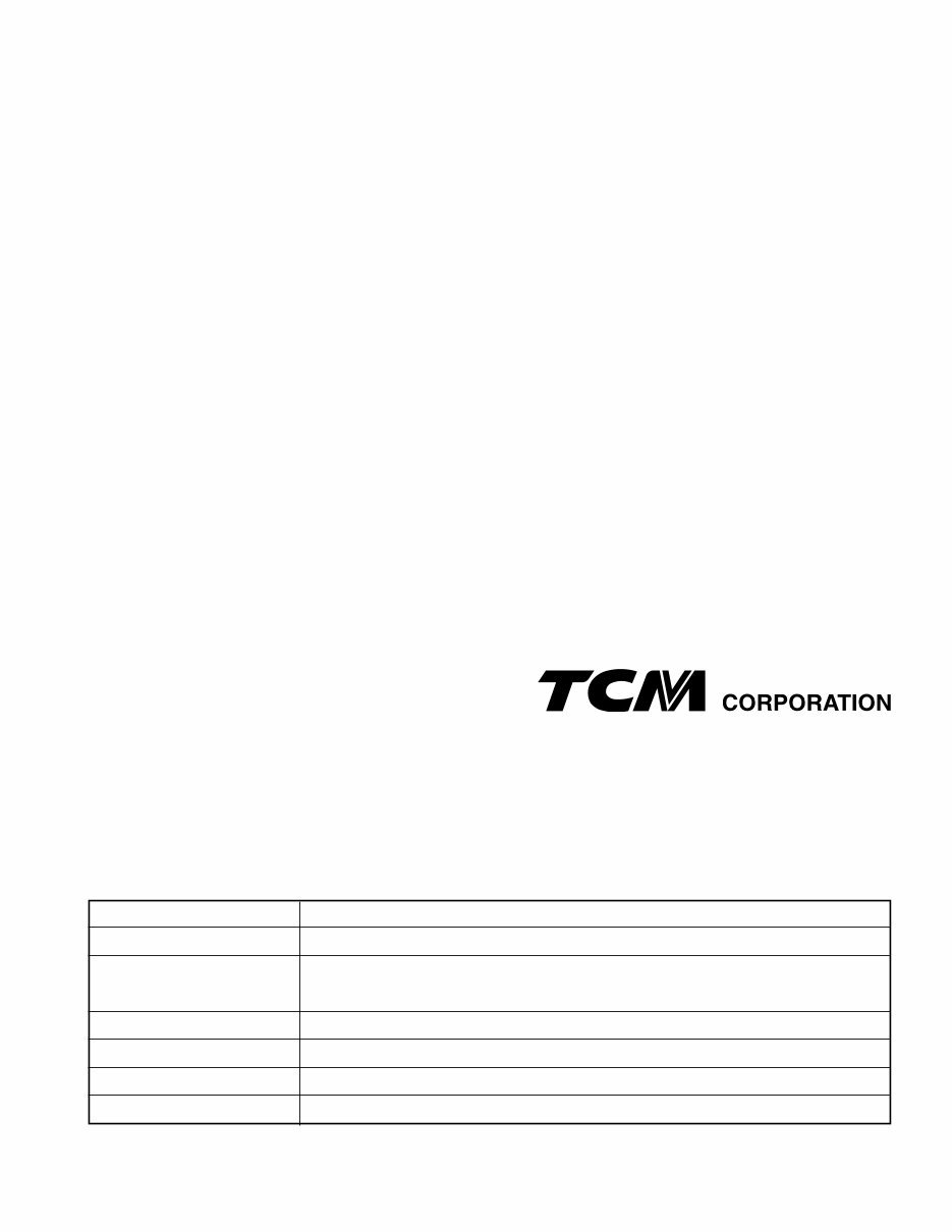 TCM Forklift Truck FD35T3S Workshop Service Manual Repair preview img 3