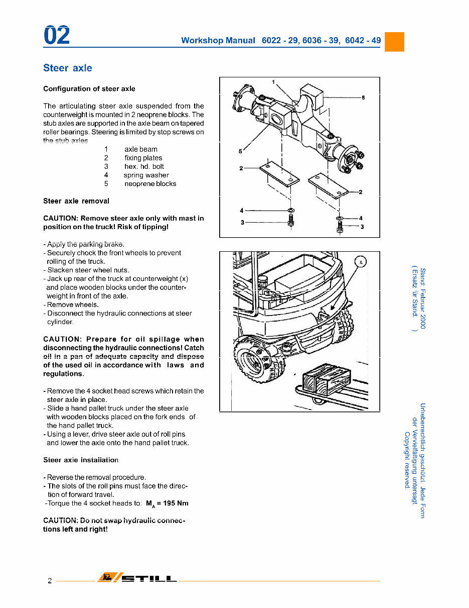 Still Electric Forklift Truck Type R60-20, R60-22, R60-25, R60-30, R60-35, R60-40, R60-45, R60-50 Workshop Manual preview img 7