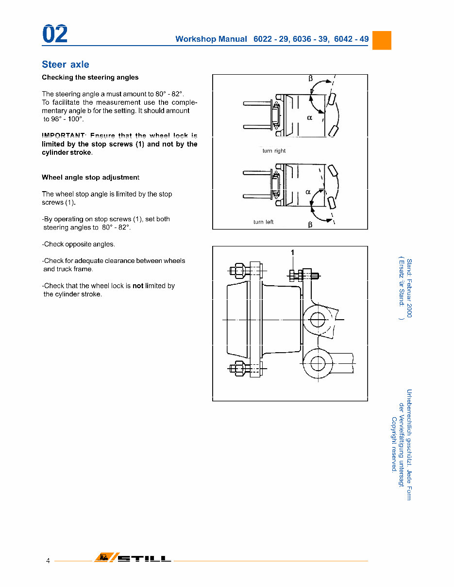Still Electric Forklift Truck Type R60-20, R60-22, R60-25, R60-30, R60-35, R60-40, R60-45, R60-50 Workshop Manual preview img 9