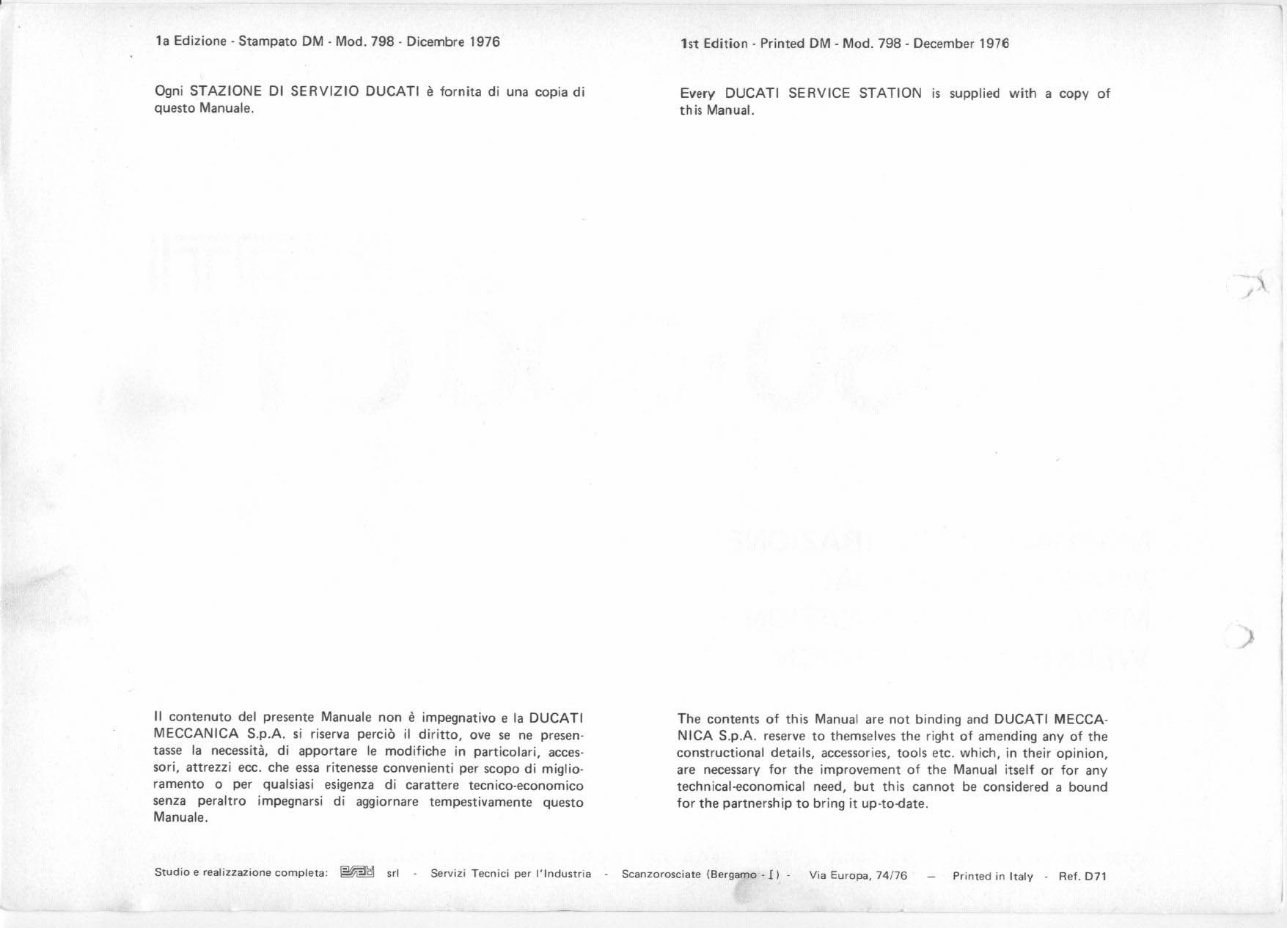 1975-1982 Ducati 500 Sport Desmo Service & Repair Manual preview img 2