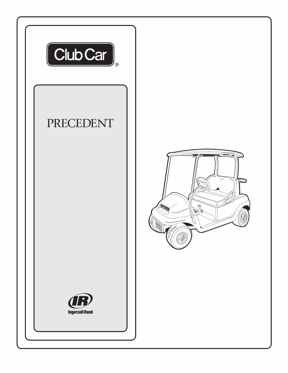 2005 Club Car Precedent OEM Service & Repair Manual preview img 1