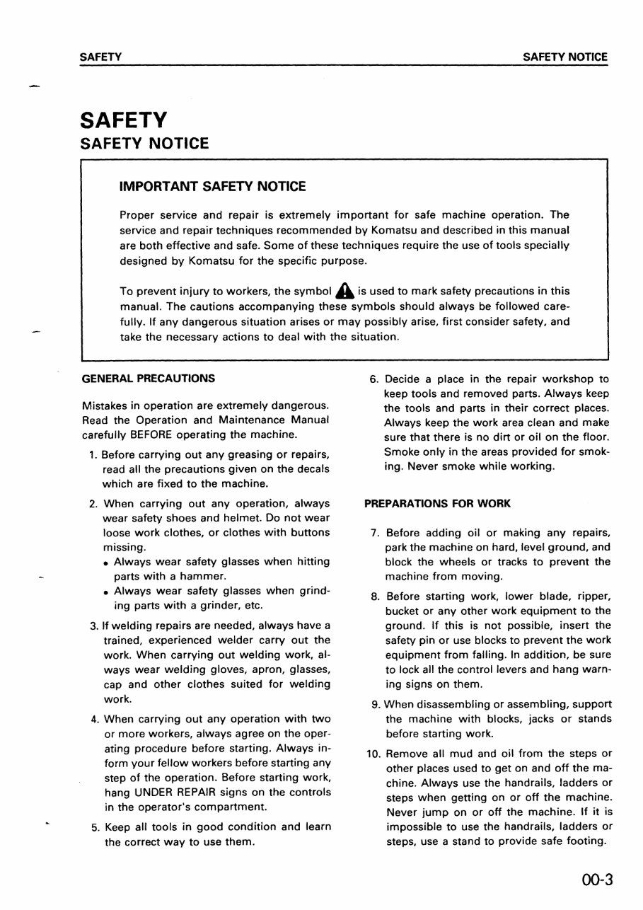 Komatsu PC40-7 Repair Service Manual preview img 5