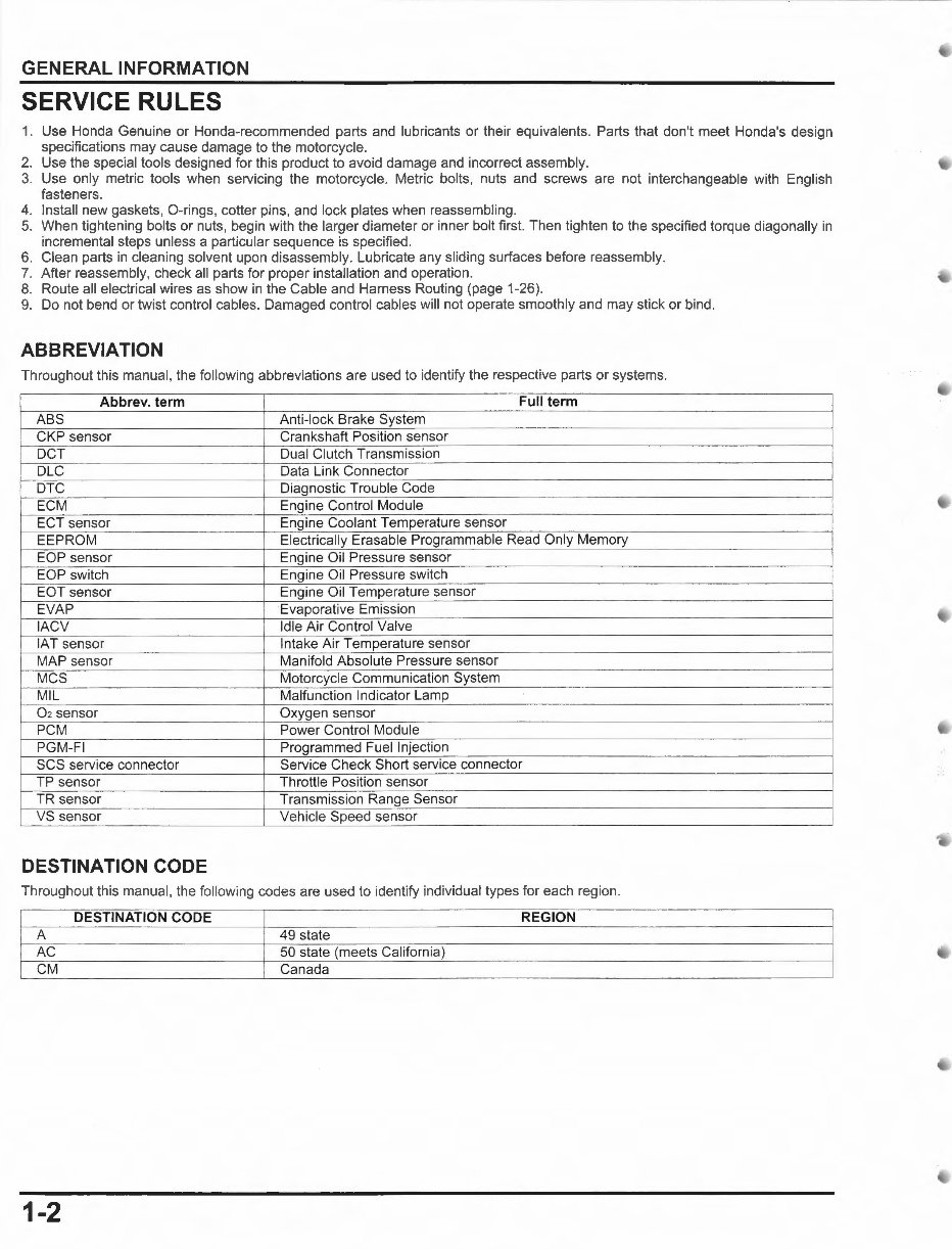 2012-2015 Honda NC700/NC750 Service & Repair Manual preview img 7