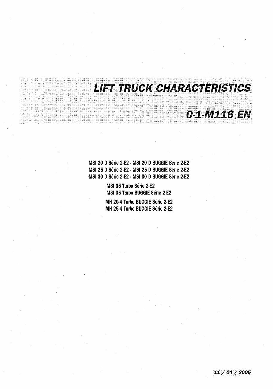 Manitou MSI/MH Forklifts OEM Service & Repair Manual preview img 10