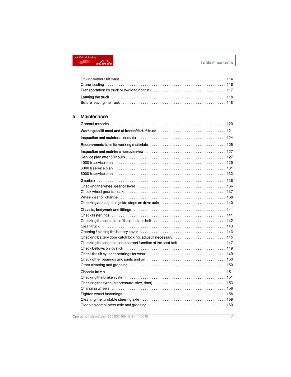 Linde Electric Forklift Truck 386 series: E12, E14, E16, E18, E20 Factory Intructions ( User Manual ) preview img 7