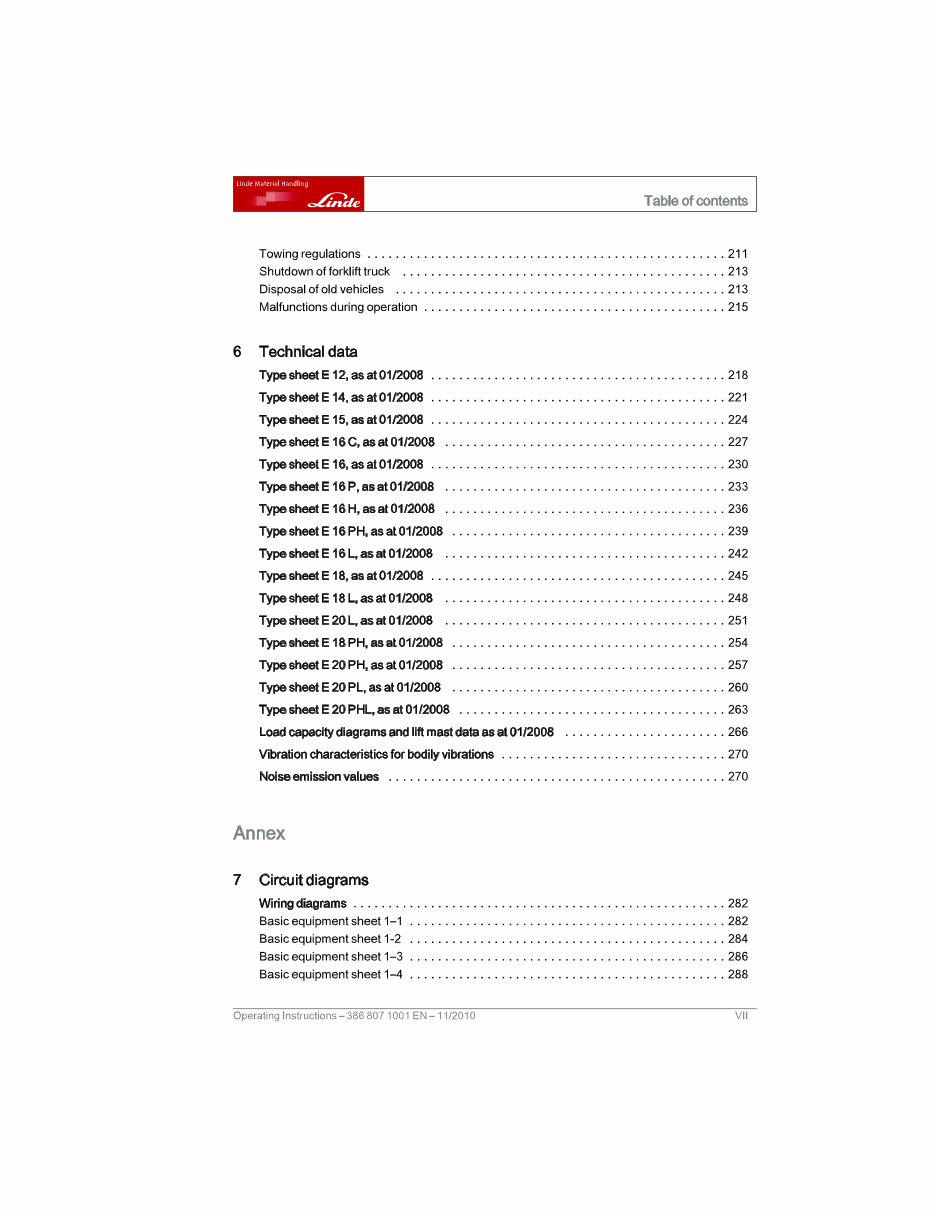 Linde Electric Forklift Truck 386 series: E12, E14, E16, E18, E20 Factory Intructions ( User Manual ) preview img 9