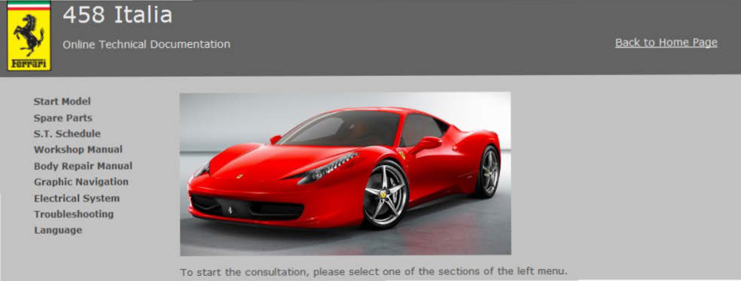 Ferrari 458 Italia Workshop Service & Repair Manual # 1 Top Rated preview img 1