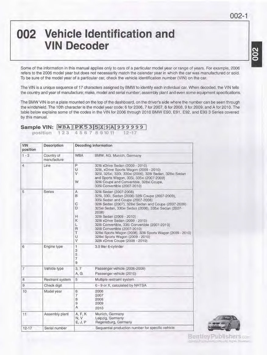 2006-2012 BMW 3 Series (E90/E91) Service & Repair Manual preview img 6