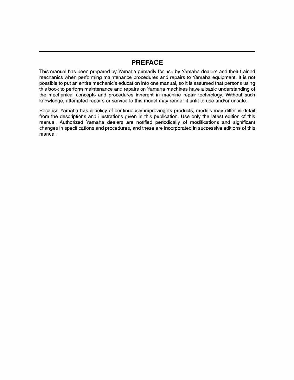 Yamaha jet boat XR1800 310 HP XRT1200 service manual preview img 5