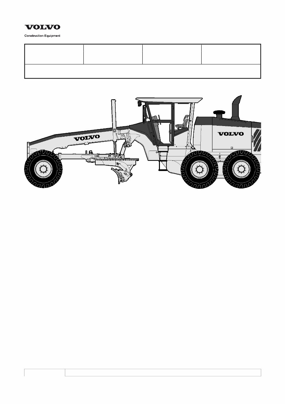 VOLVO G990 MOTOR GRADER Workshop Service Repair Manual preview img 1