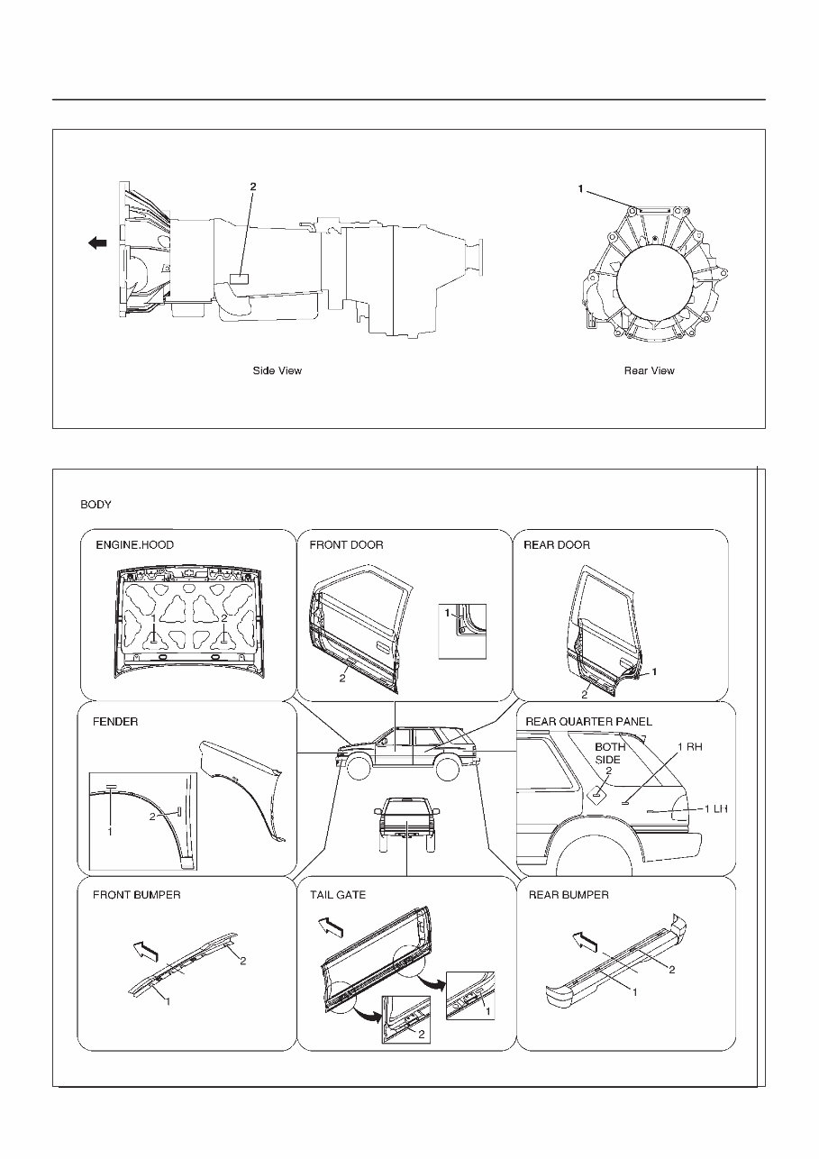 1999-2000 Isuzu MU Wizard Service & Repair Manual preview img 9