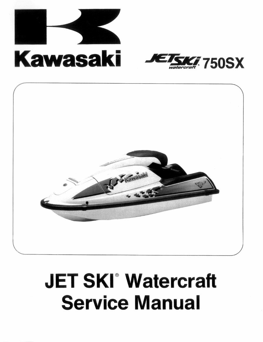 1992-1995 Kawasaki 750SX 750SXi Pro Watercraft Jetski Manual preview img 1