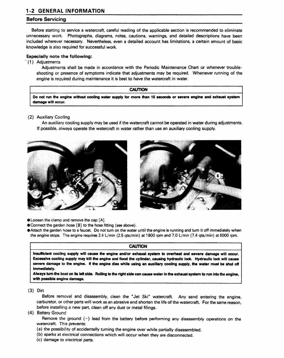 1992-1995 Kawasaki 750SX 750SXi Pro Watercraft Jetski Manual preview img 9