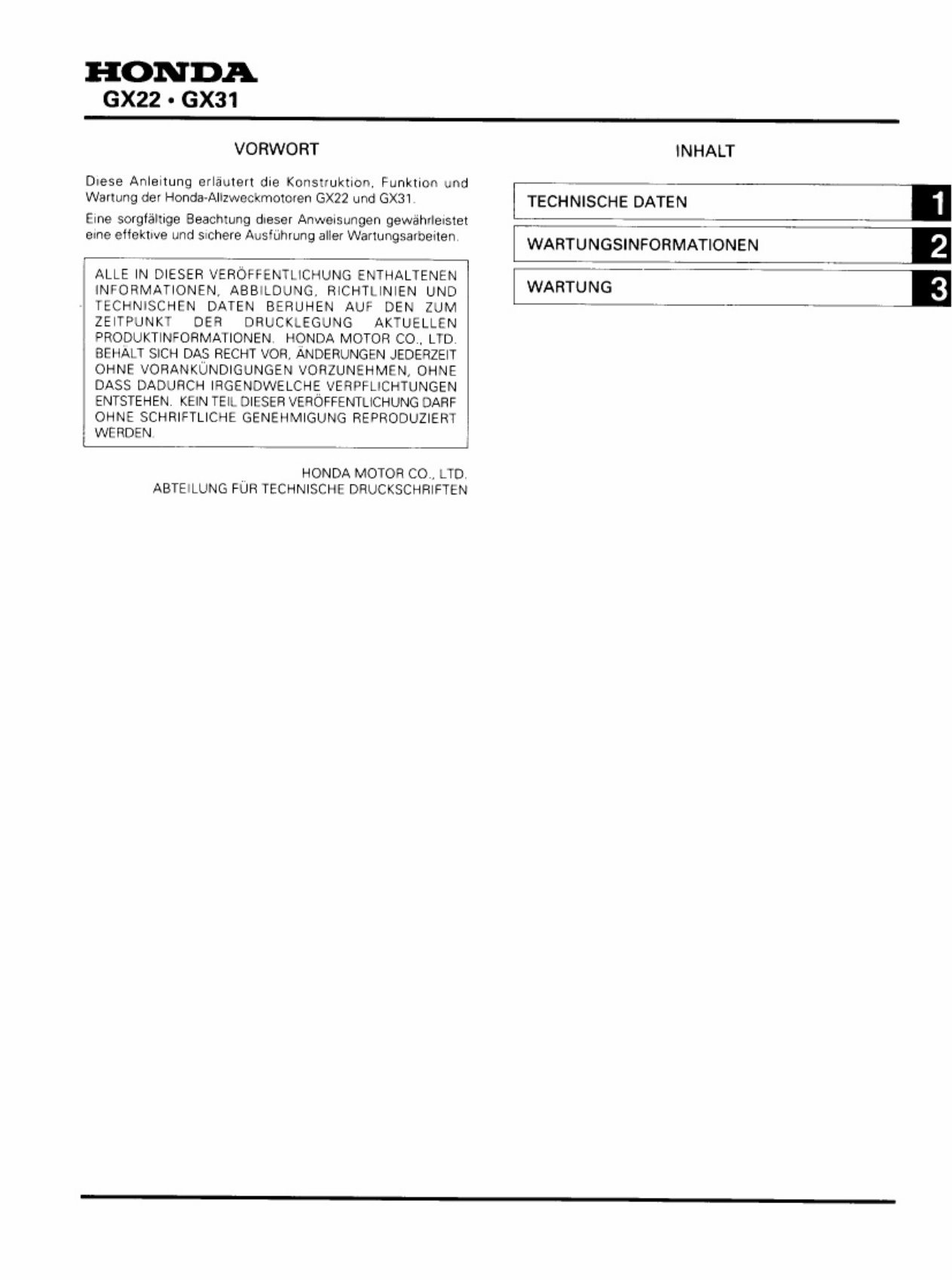 Honda GX22 / GX31 Engine Service & Repair Manual preview img 5