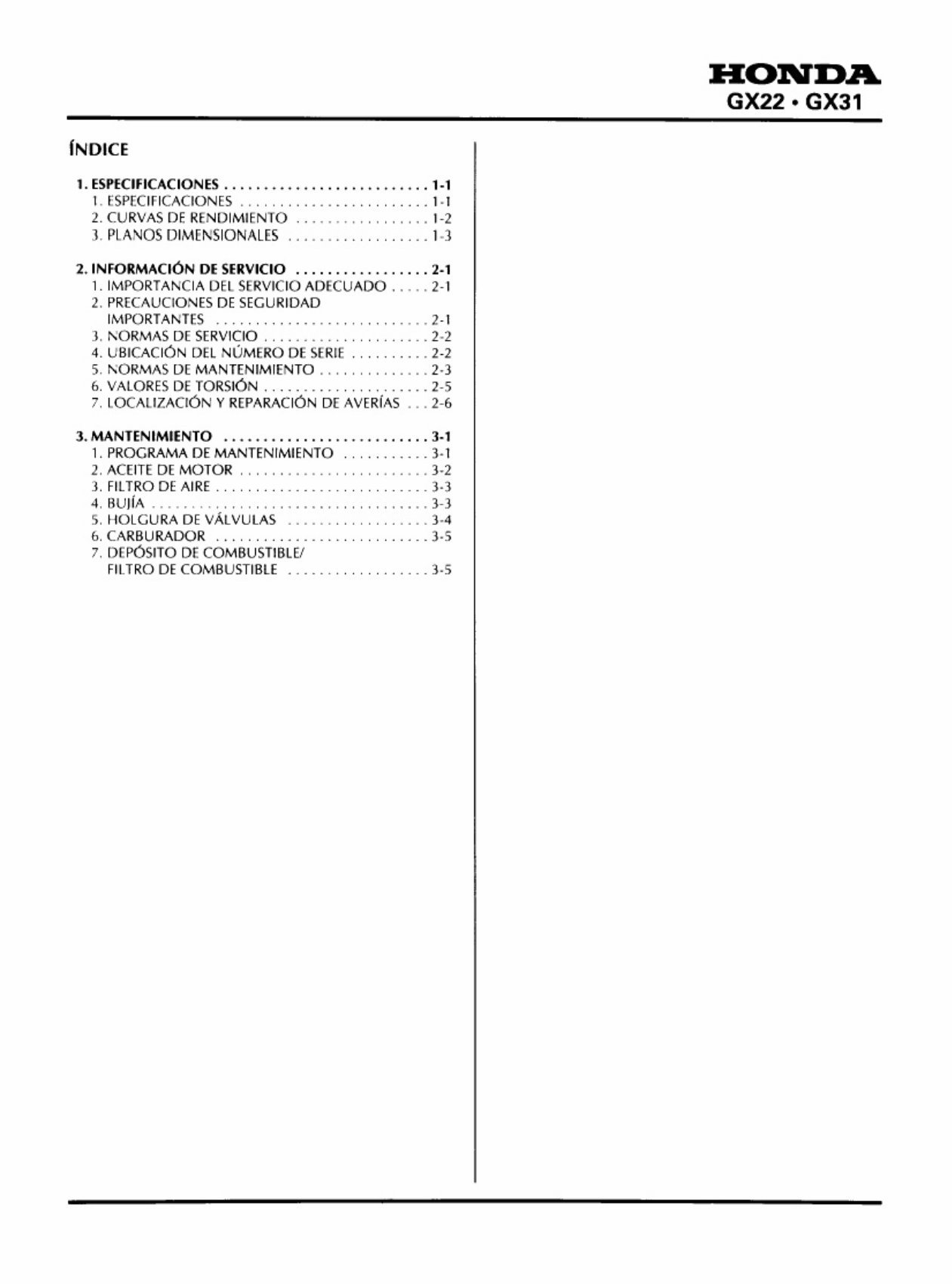 Honda GX22 / GX31 Engine Service & Repair Manual preview img 8