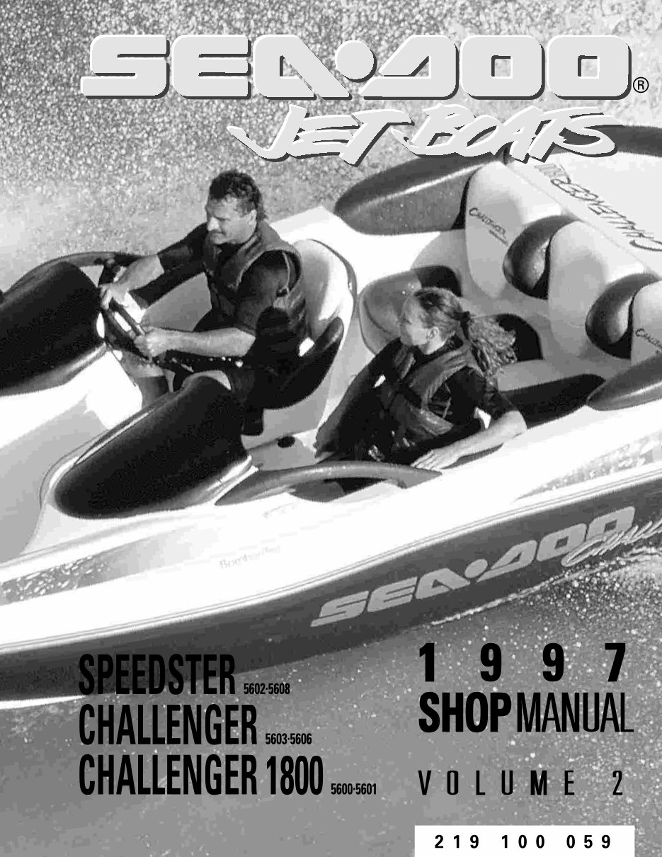 1997 BOMBARDIER SEA-DOO SPEEDSTER 5602 Factory Service & Work Shop Manual preview img 1