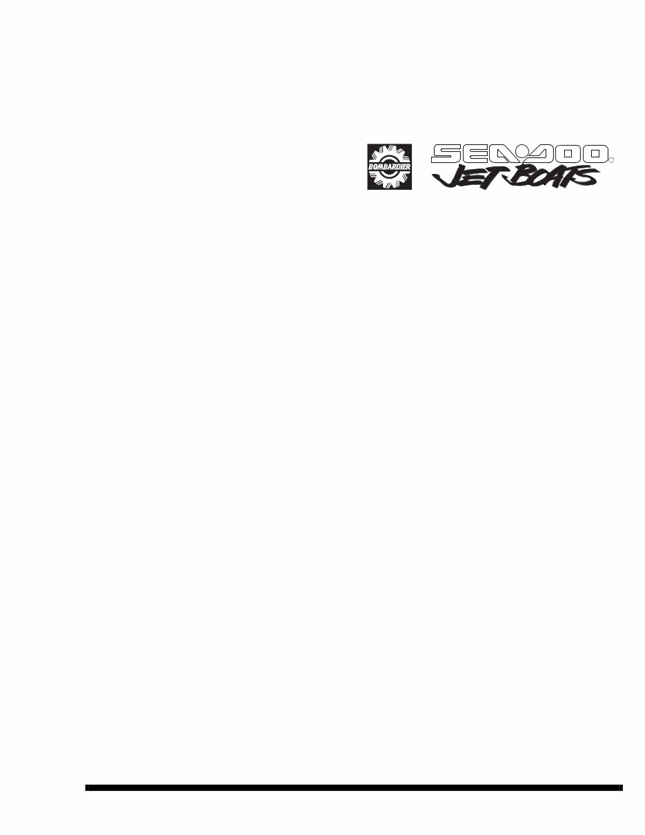 1997 BOMBARDIER SEA-DOO SPEEDSTER 5602 Factory Service & Work Shop Manual preview img 2