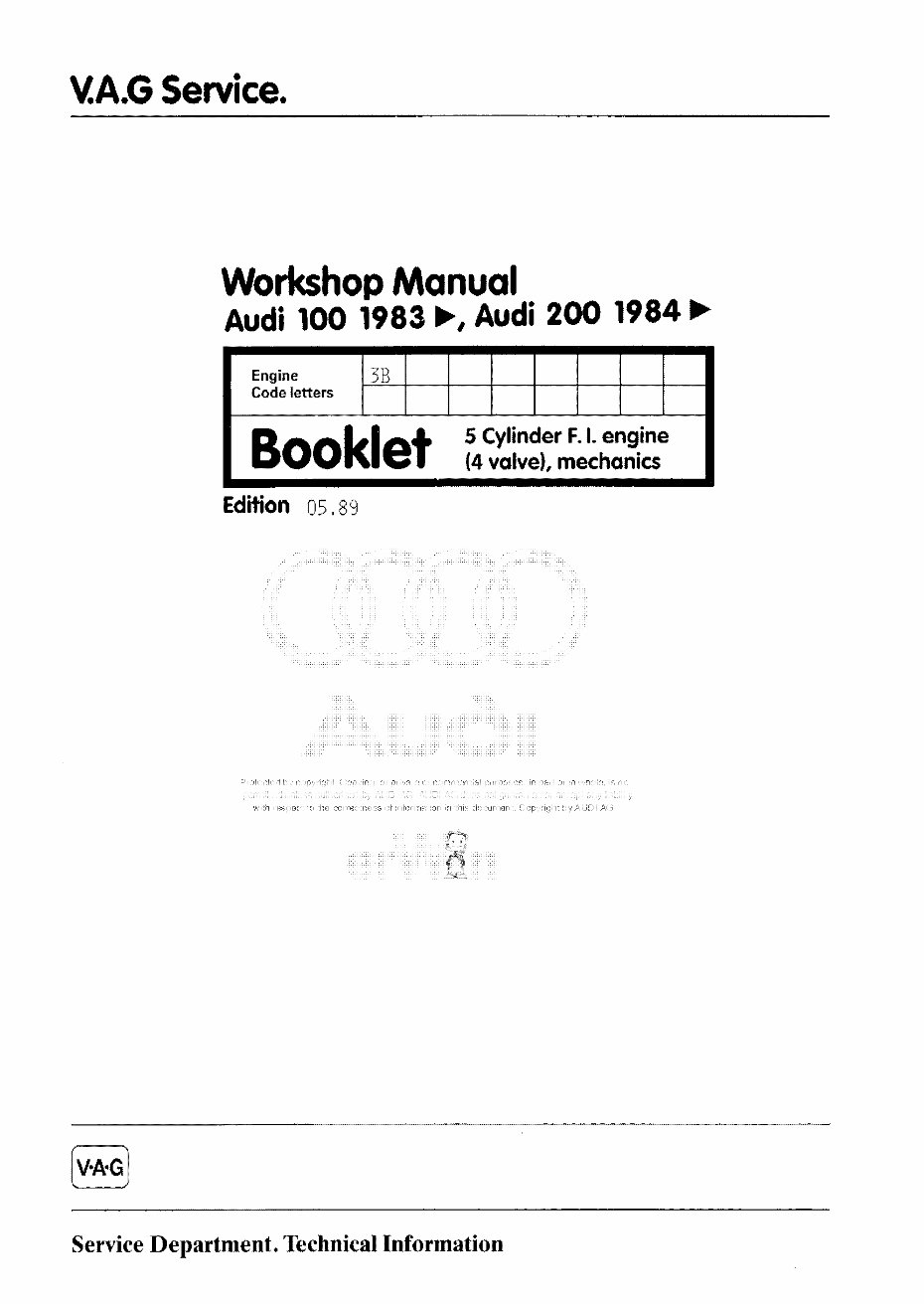 Audi Avant RS2 Workshop Manual preview img 1