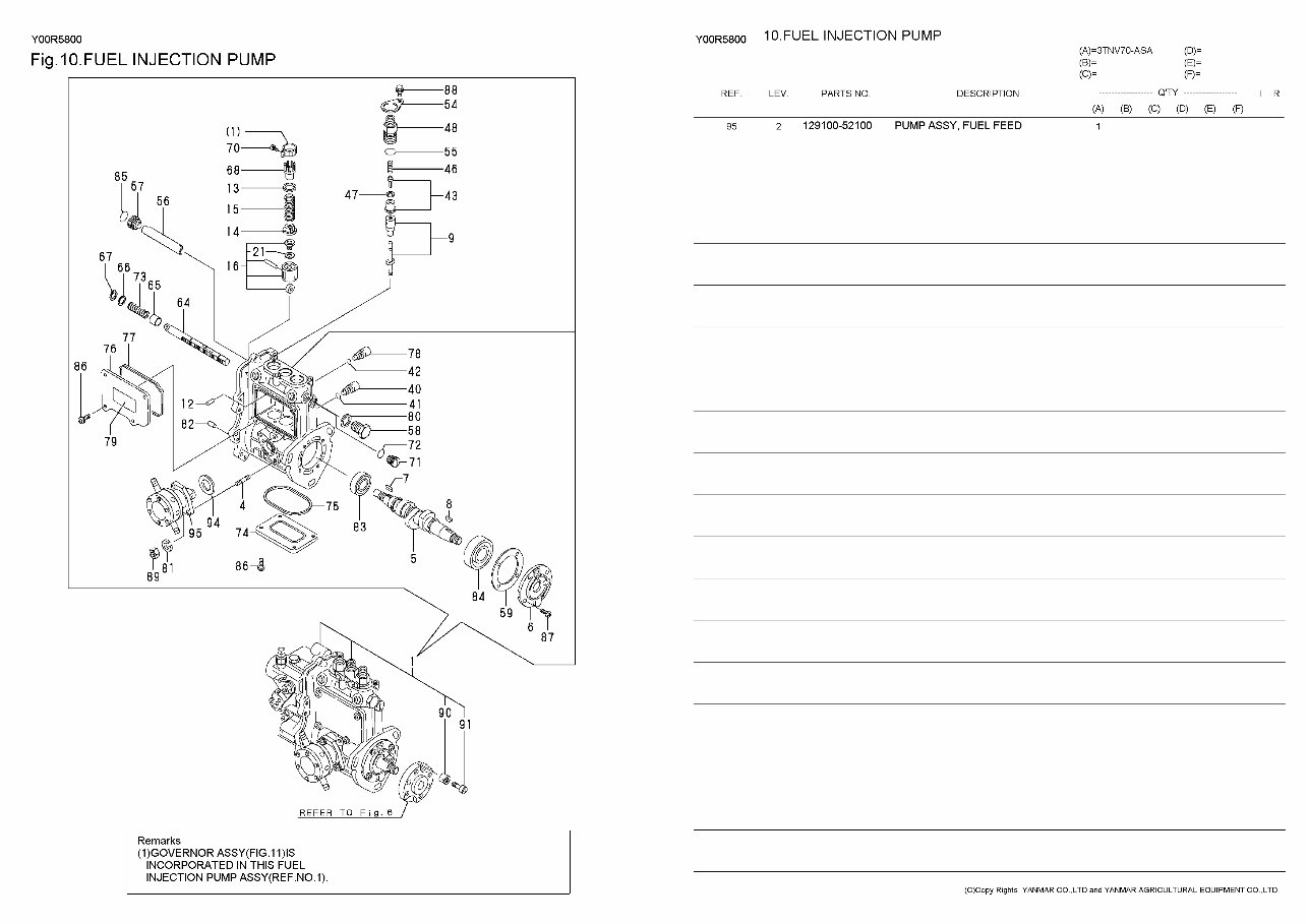 Yanmar 3TNV70 Diesel Engine Parts Catalog preview img 9