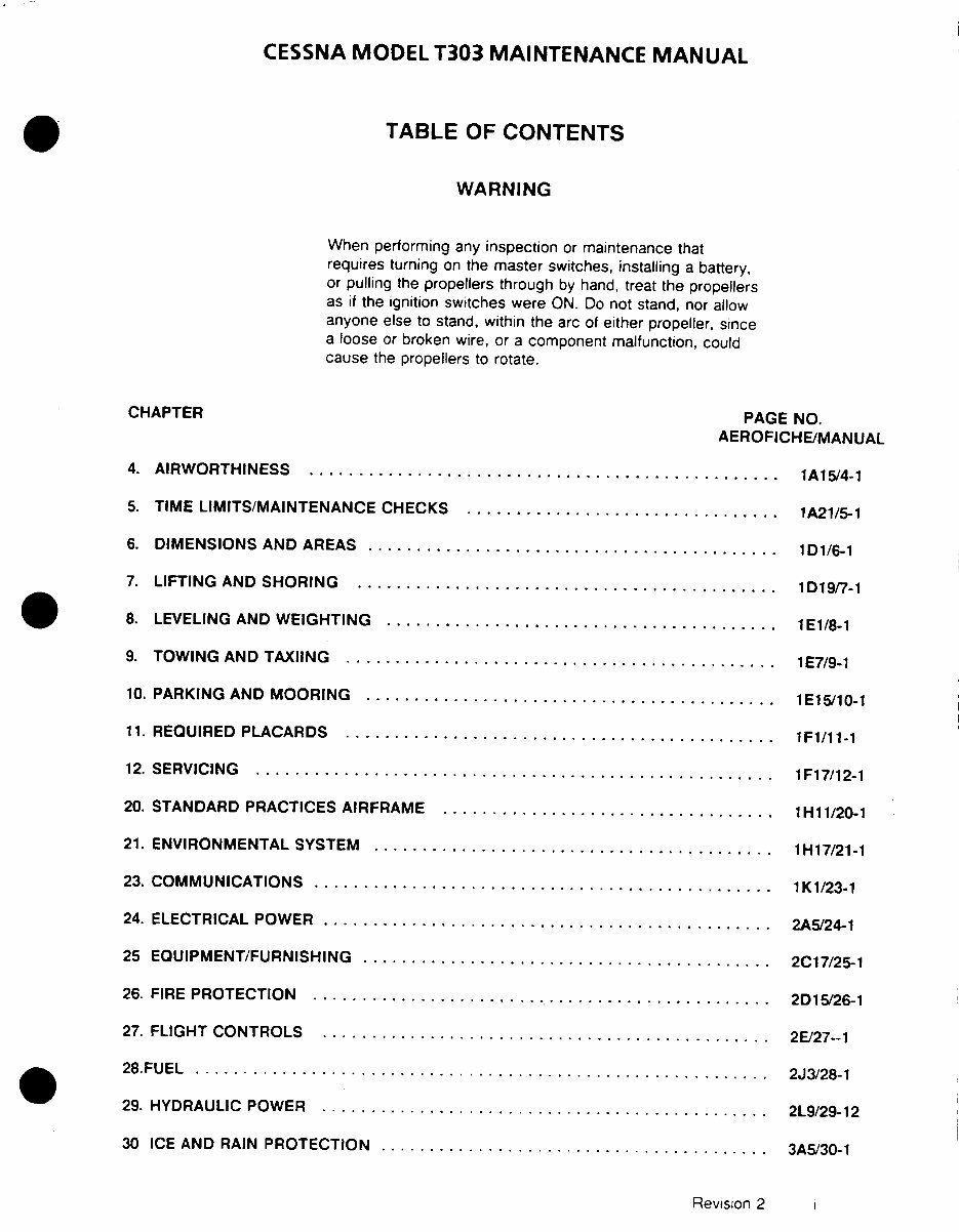 cessna 303 maintenance service manual d2532-2-13 preview img 6