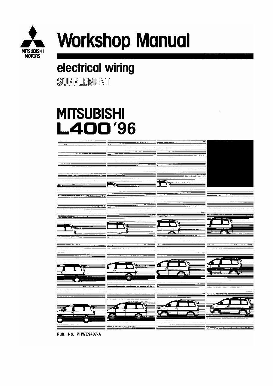 1996 Mitsubishi L400 Delica Service & Repair Manual preview img 1