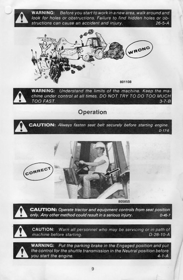 CASE 580D Backhoe Loader Operators Manual preview img 3