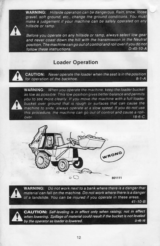 CASE 580D Backhoe Loader Operators Manual preview img 6