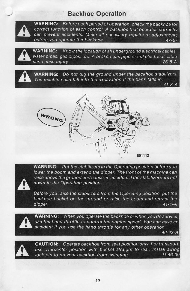 CASE 580D Backhoe Loader Operators Manual preview img 7