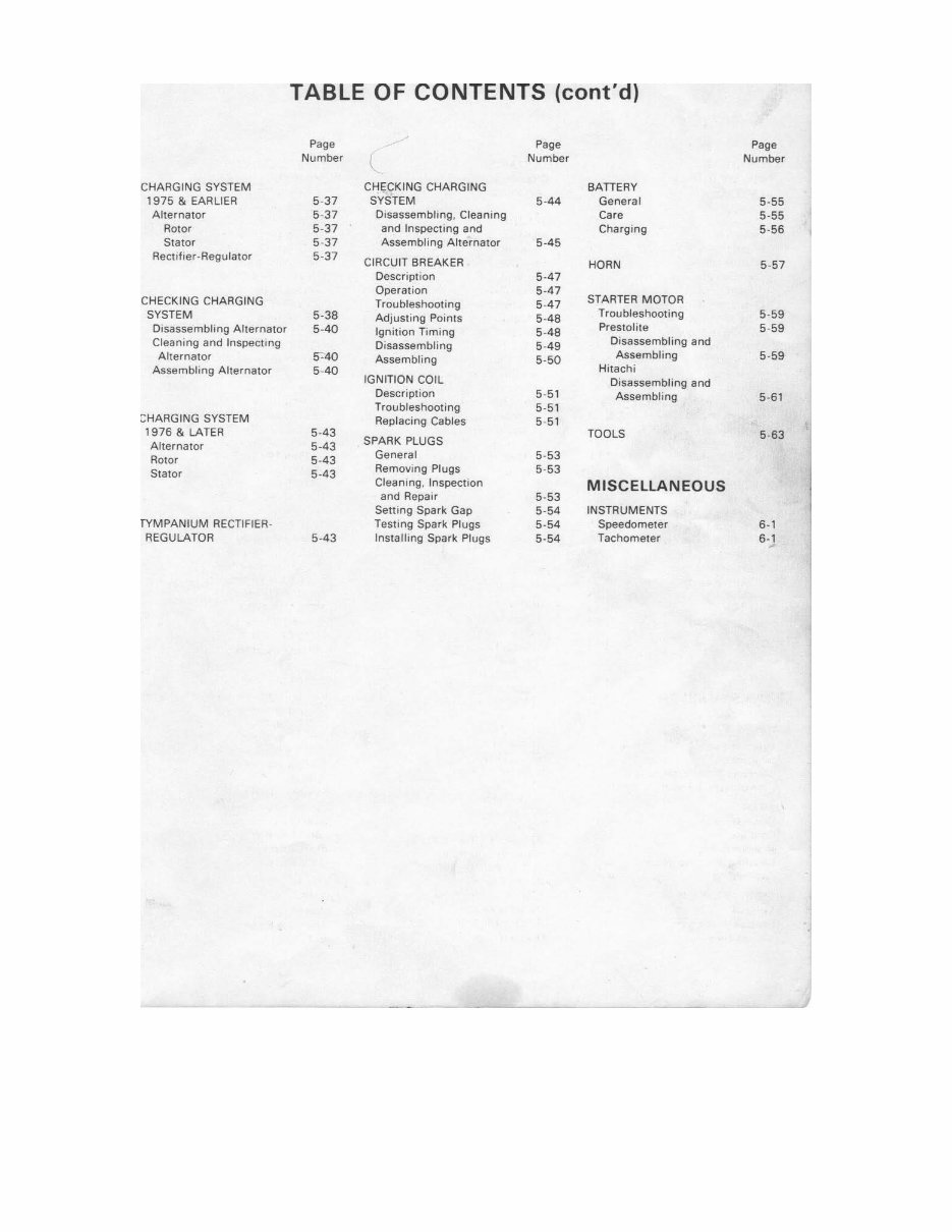1976 Harley Davidson Super Glide FX 1200 Factory Service & Work Shop Manual preview img 6