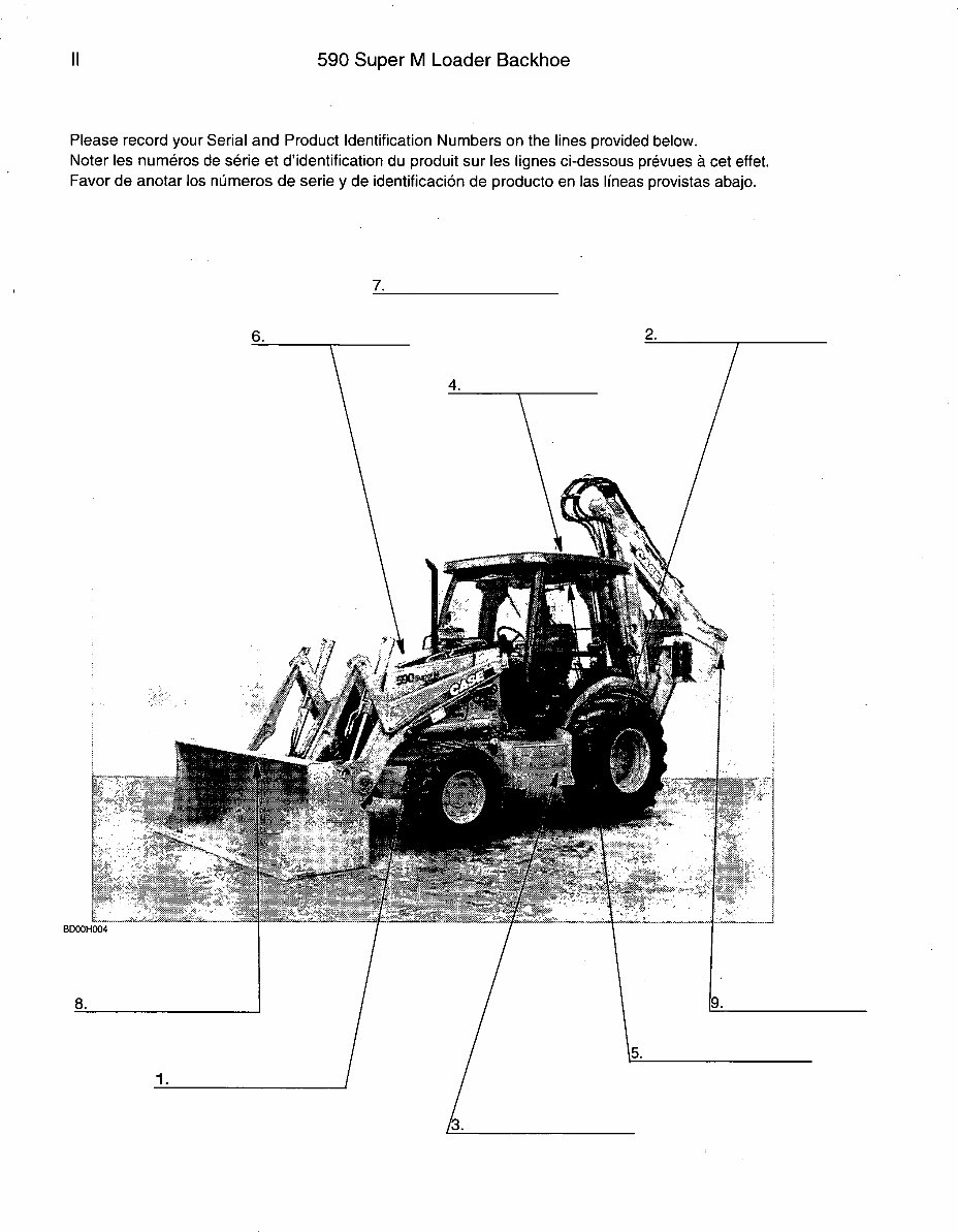 CASE 590 SUPER M Series 2 BACKHOE Parts Catalog Manual preview img 2