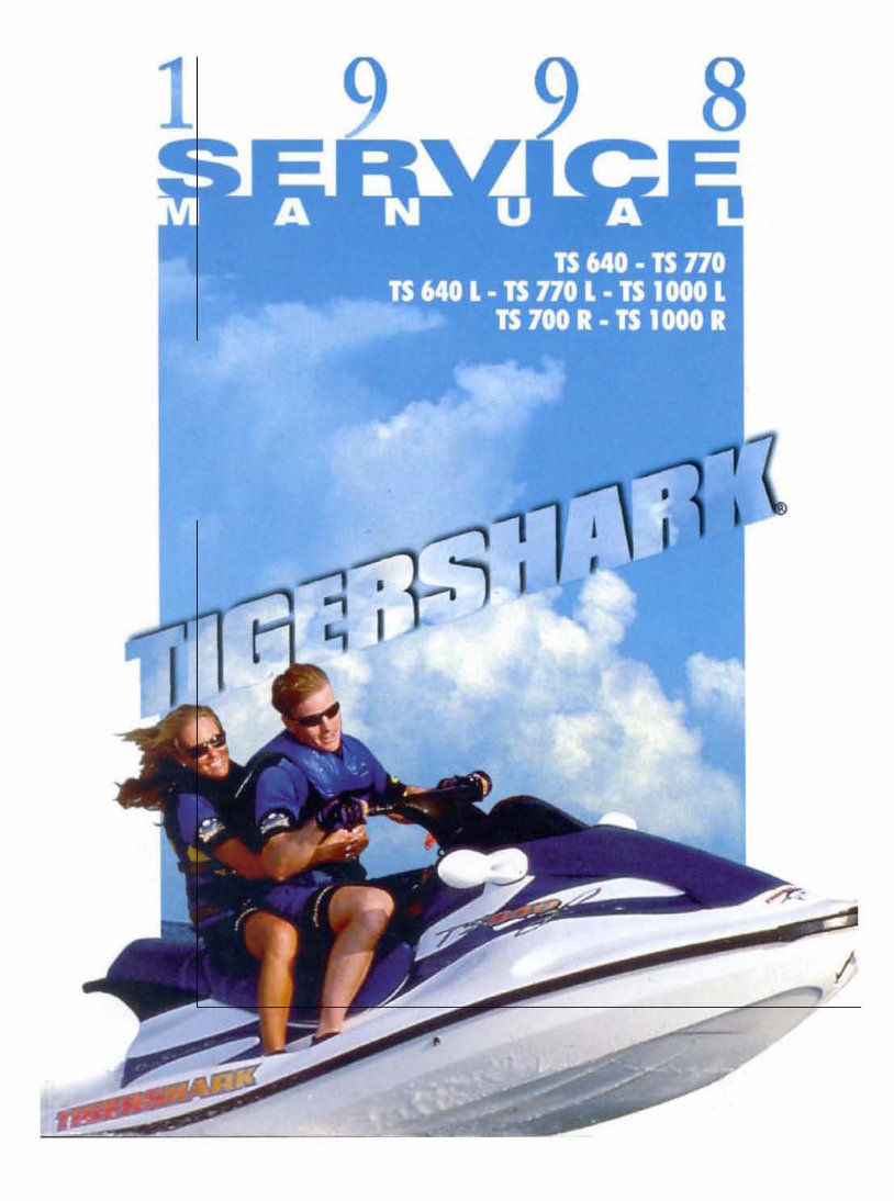 1998 Arctic Cat Tigershark PWC Service & Repair Manual preview img 1