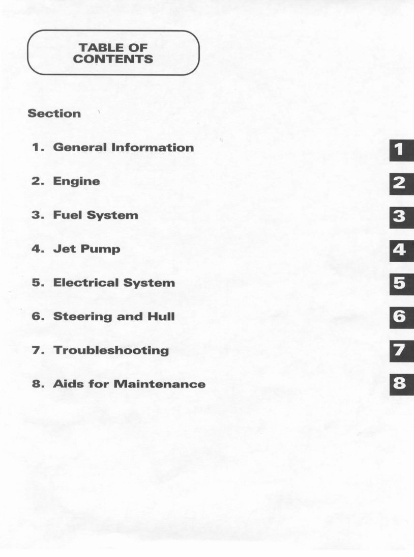 1998 Arctic Cat Tigershark PWC Service & Repair Manual preview img 2