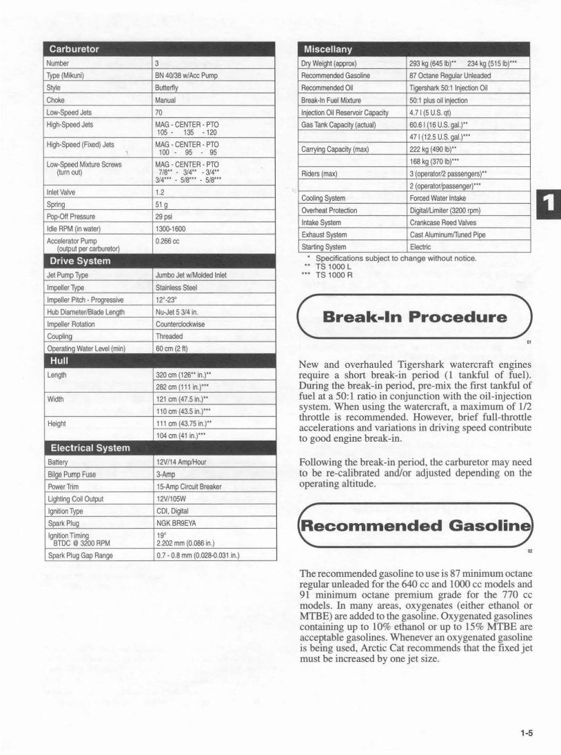 1998 Arctic Cat Tigershark PWC Service & Repair Manual preview img 7