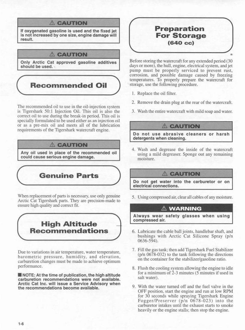 1998 Arctic Cat Tigershark PWC Service & Repair Manual preview img 8
