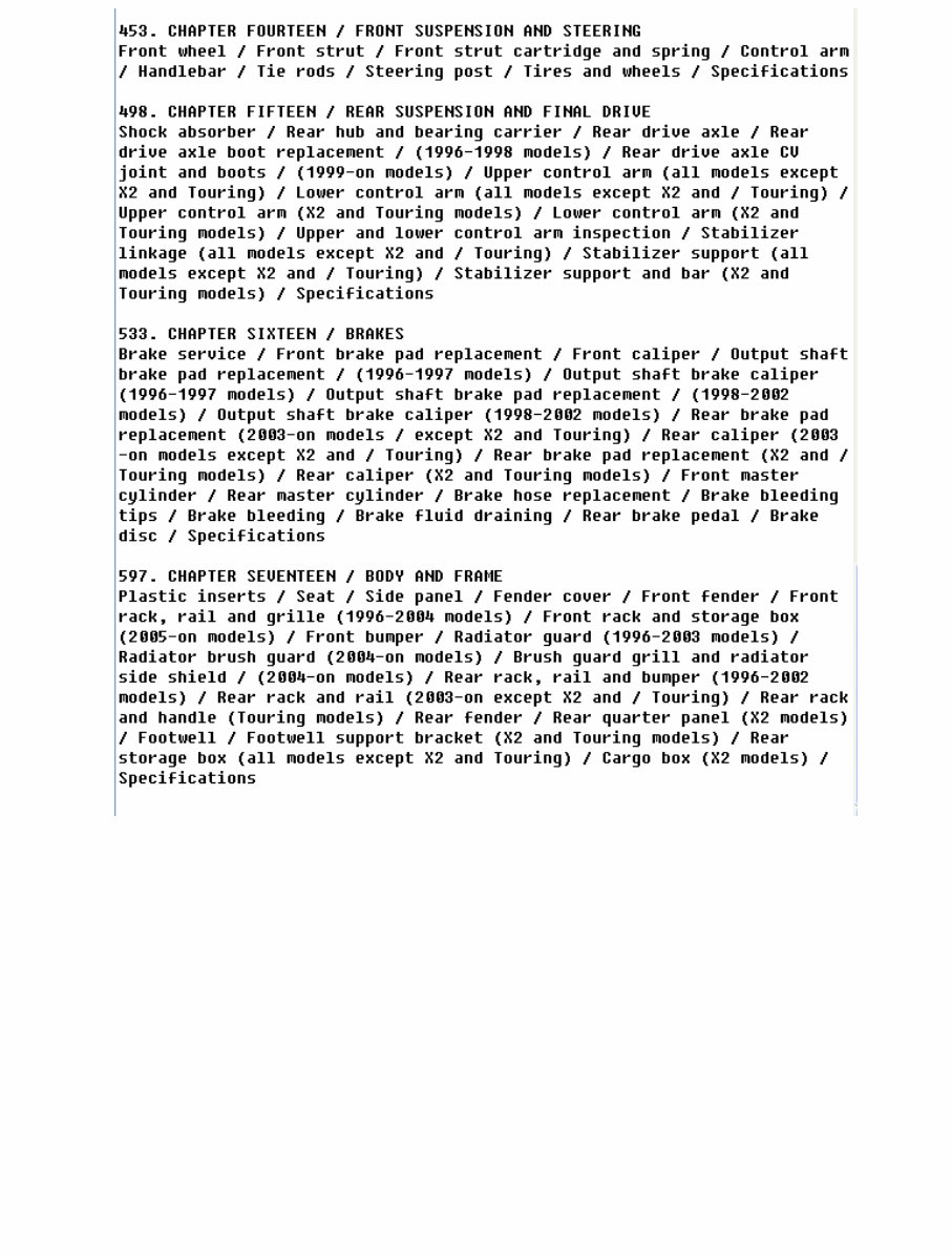 1996-2006 Polaris Sportsman 500 DUSE HO Service & Repair Manual preview img 3