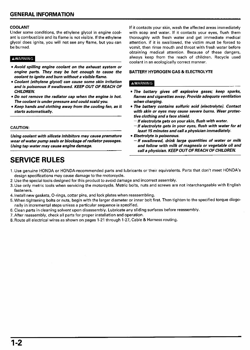 Honda XL1000V (Varadero) repair manual preview img 5