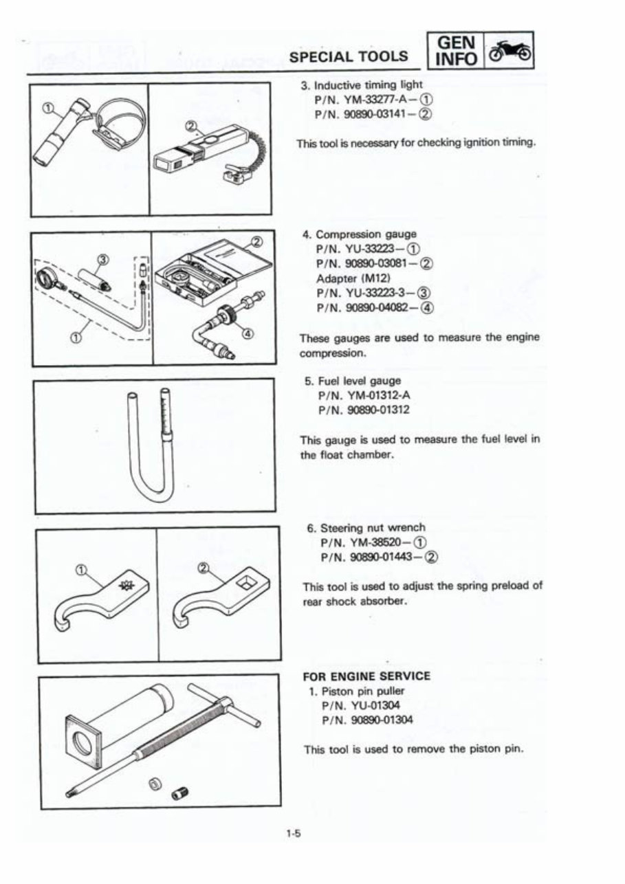 Yamaha XTZ 660 Ténéré (Tenere) Service & Repair Manual preview img 10