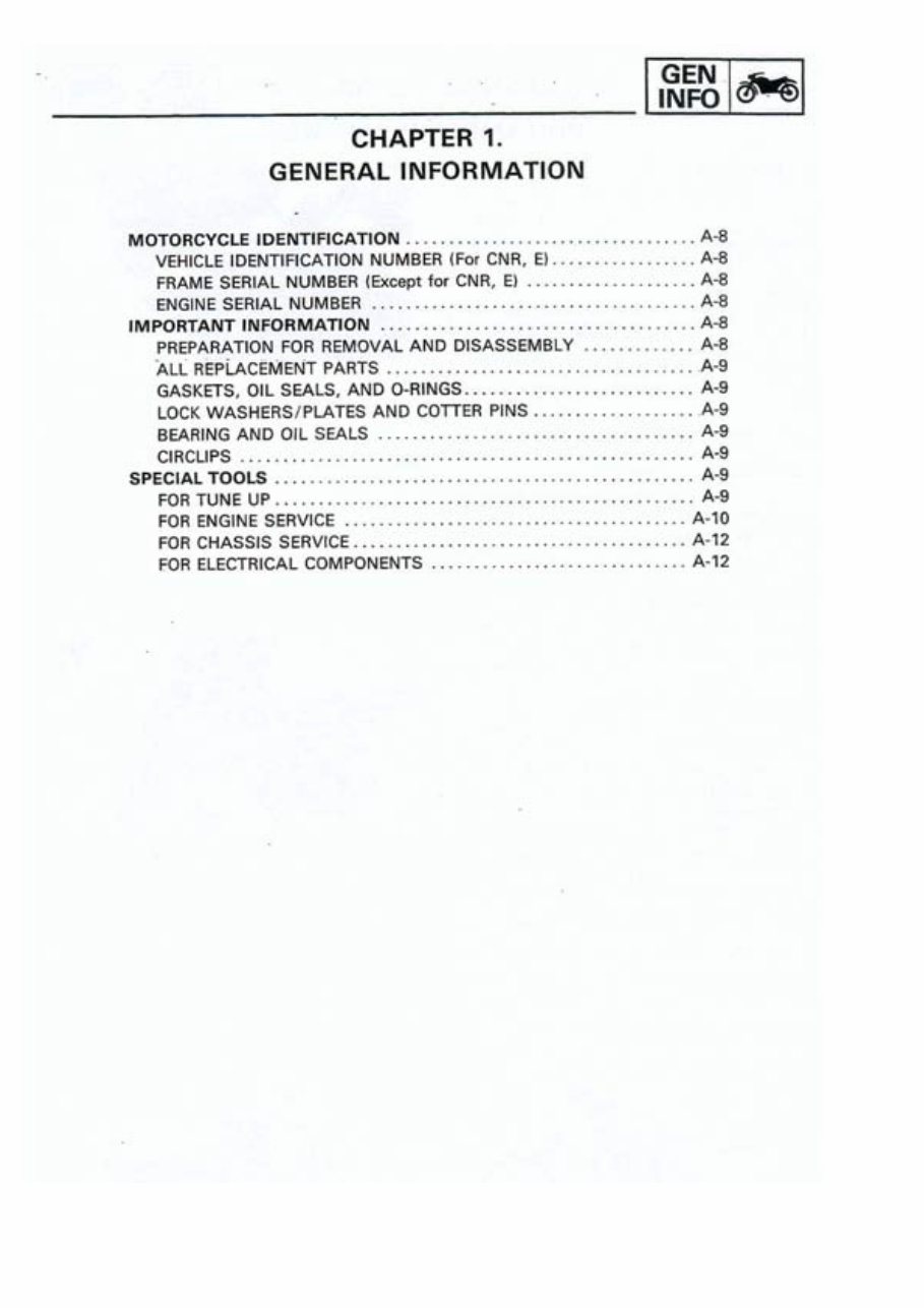 Yamaha XTZ 660 Ténéré (Tenere) Service & Repair Manual preview img 5