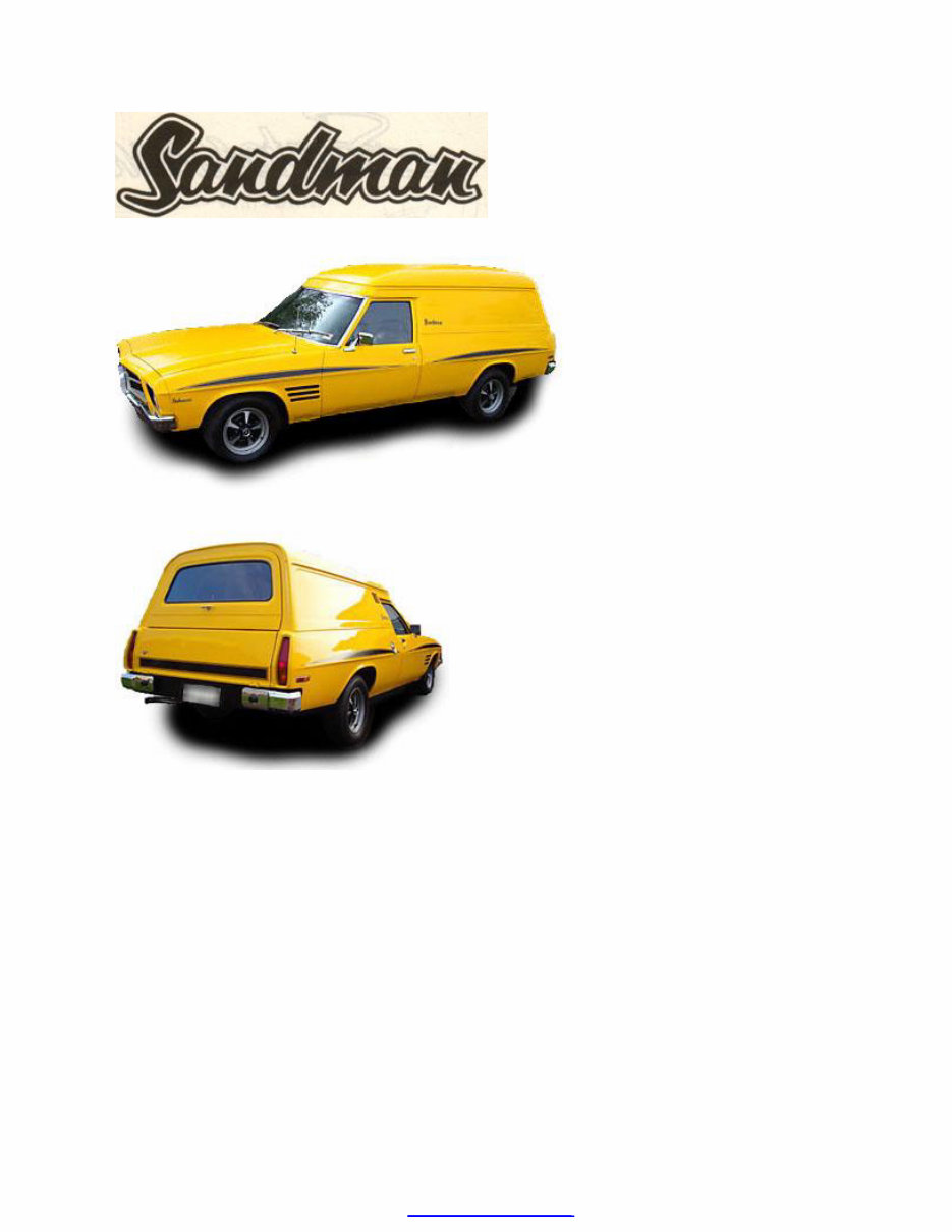 HOLDEN SandMAN PANELVAN HQ HJ HX HZ INFORMATION Manual preview img 3