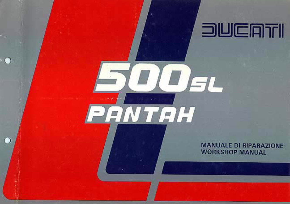 Ducati 500 SL Pantah Factory Service & Work Shop Manual preview img 1