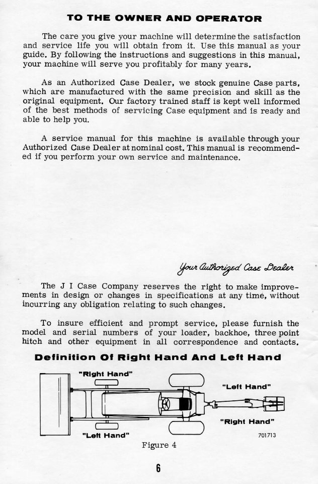 Case 580B Loader & Backhoe Operators Owner Instruction Manual - preview img 8