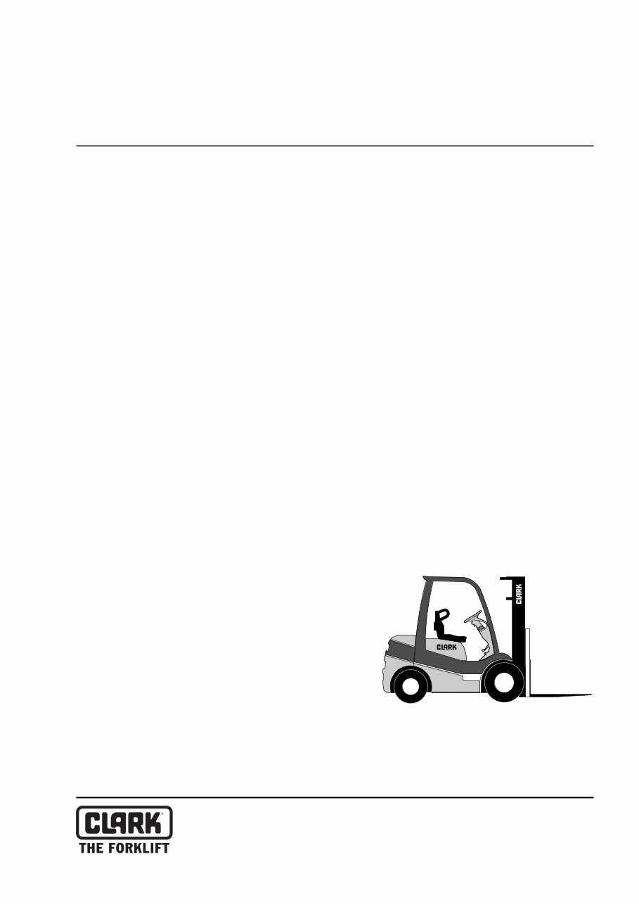 CLARK C15-35 D/L/G, C15-32C L/G Forklift Service Repair Manual preview img 1