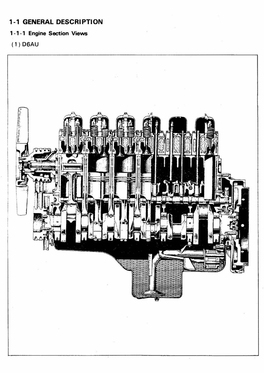 Engine D6A D6AU D6AZ D6AU D6AC Service Workshop Shop Manual preview img 5