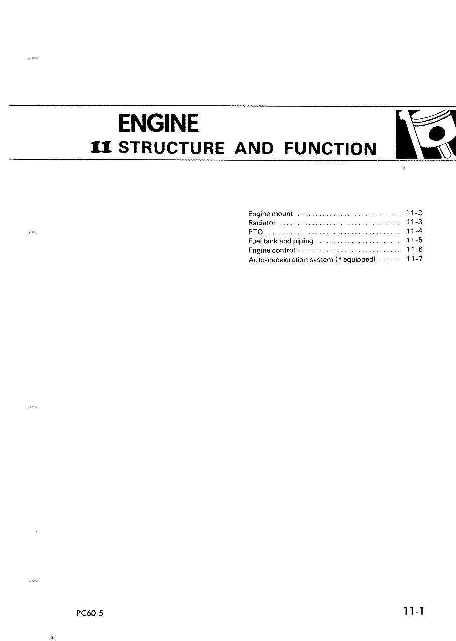 Komatsu PC60-5, PC60L-5, PC60U-5 Hydraulic Excavator Complete Workshop Service Repair Manual preview img 5