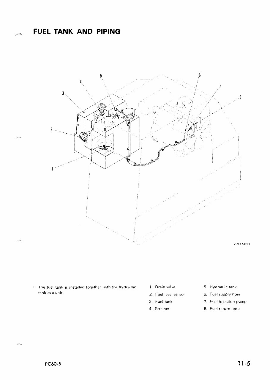 Komatsu PC60-5, PC60L-5, PC60U-5 Hydraulic Excavator Complete Workshop Service Repair Manual preview img 9